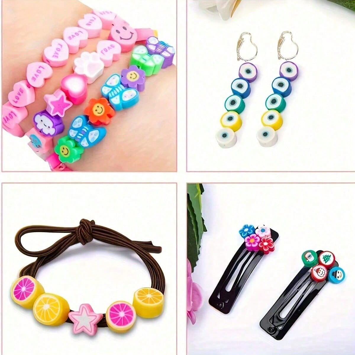 1450/1200/250pcs Polymer Clay  - Men Accessories Earrings 评论和价格