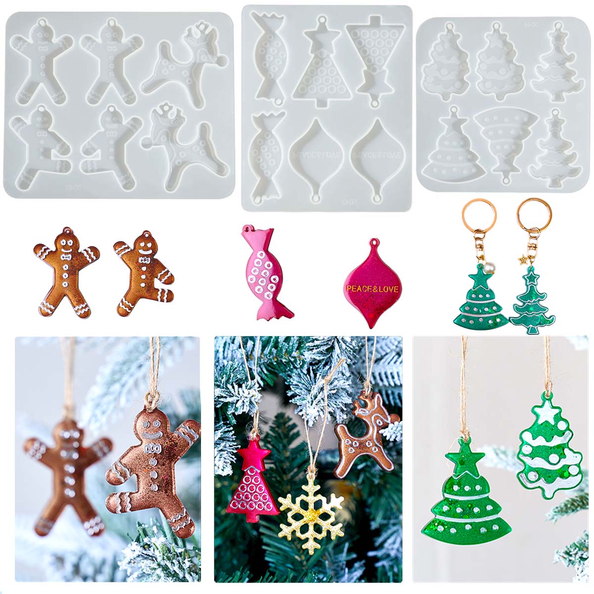 Christmas Series Earrings Pend - Men Accessories Earrings 评论和价格