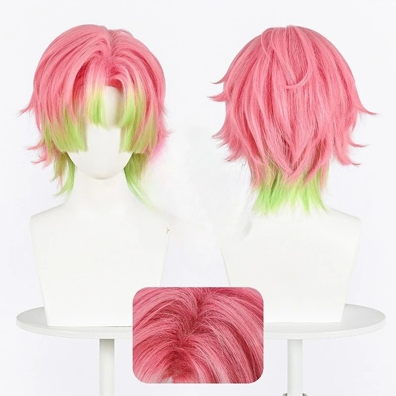 Kanroji Mitsuri Cosplay Wig Pi - Men Accessories For Party 评论和价格