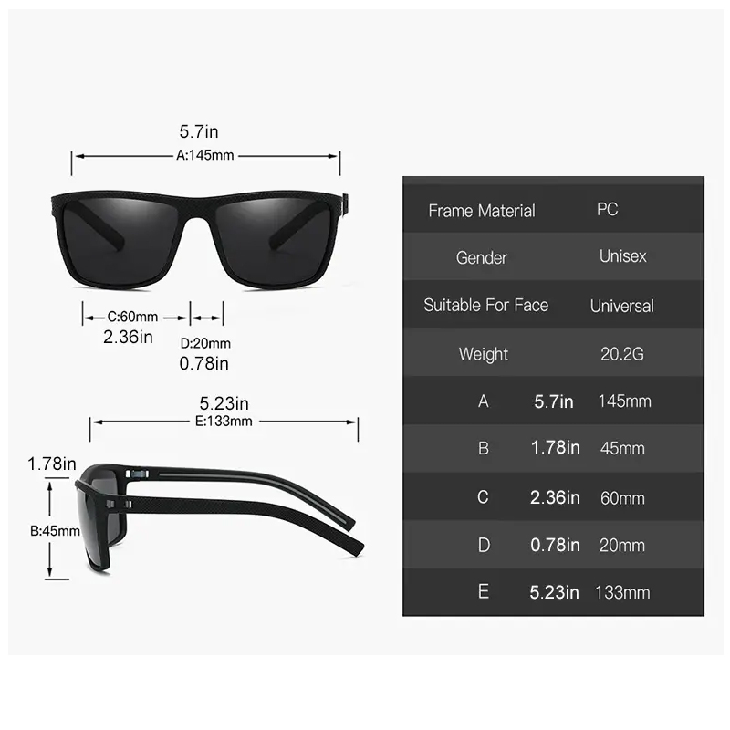 Square Outdoor Sport Sunglasse - Sunglasses Polarized Men 评论和价格