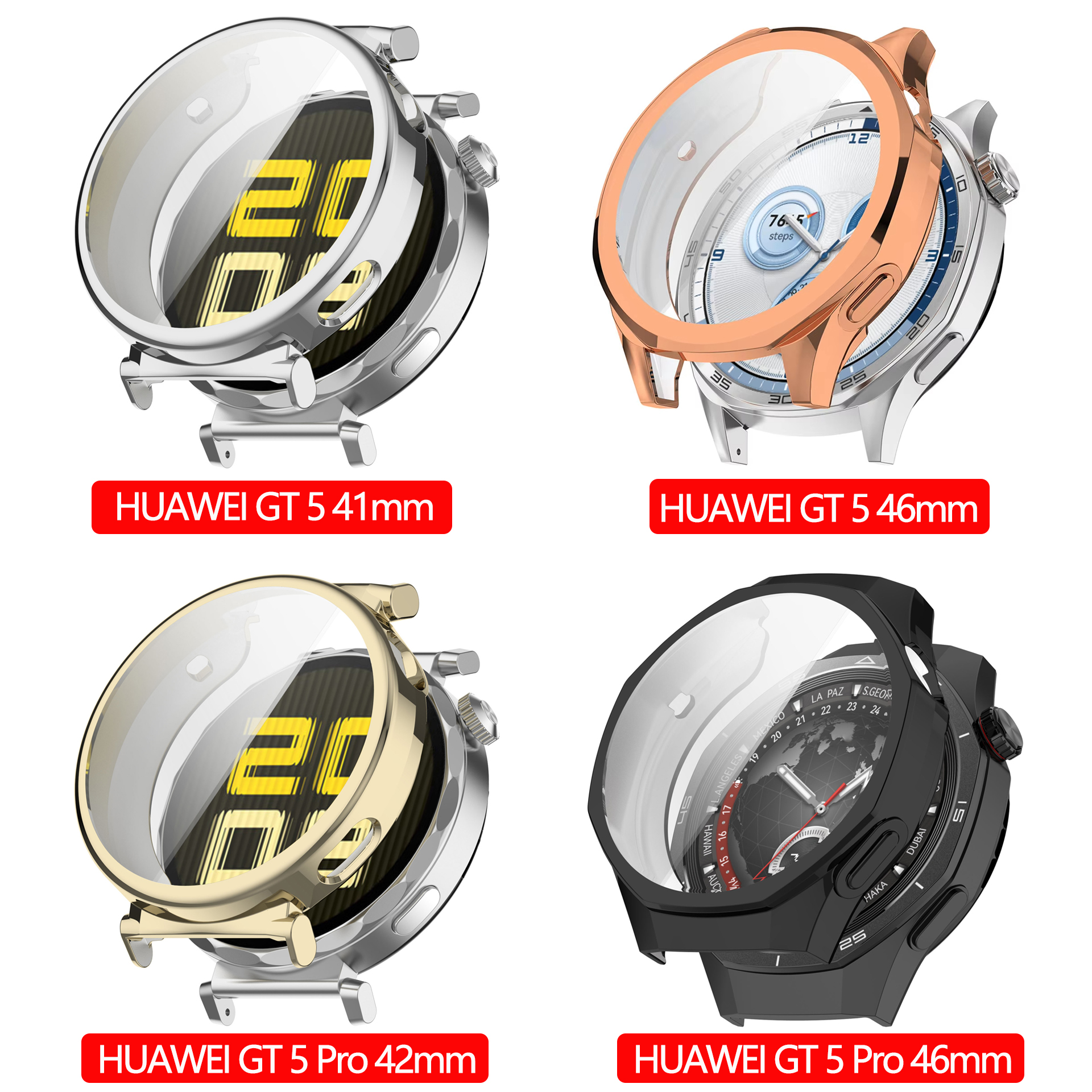 Case For HUAWEI Watch GT 5/5 P - Men Accessories All 评论和价格