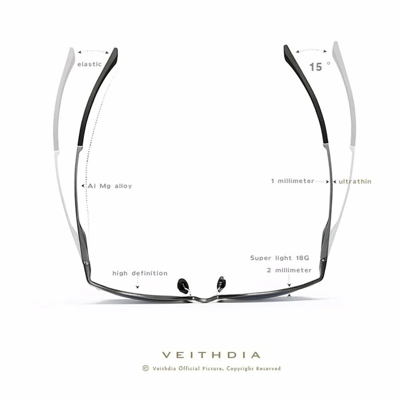 VEITHDIA Classic Fashion Polar - Sunglasses Polarized Men 评论和价格