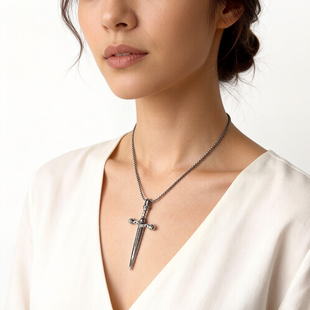 Pendant Skull Sword,Brand New  - Men'S Accessories Jewelry Brands 评论和价格