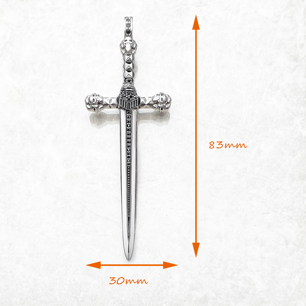 Pendant Skull Sword,Brand New  - Men'S Accessories Jewelry Brands 评论和价格