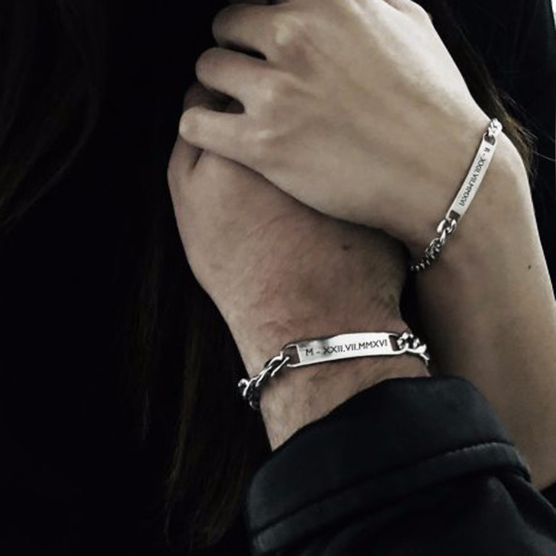 Plate Id Tag Bar Bracelet Cuba - Men Accessories All 评论和价格