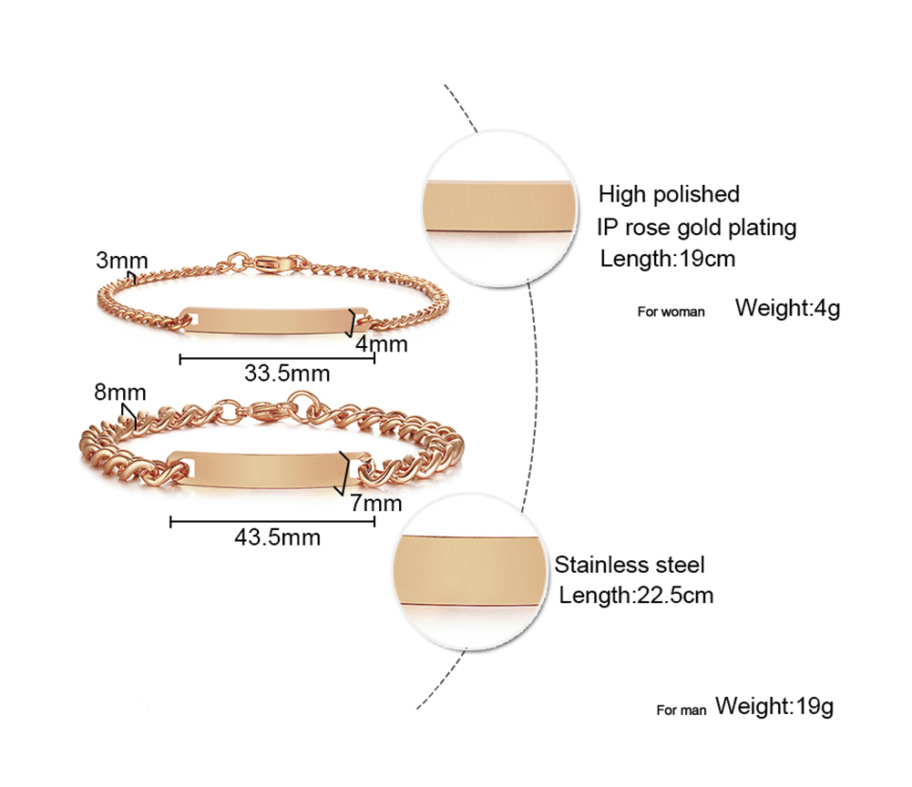 Plate Id Tag Bar Bracelet Cuba - Men Accessories All 评论和价格