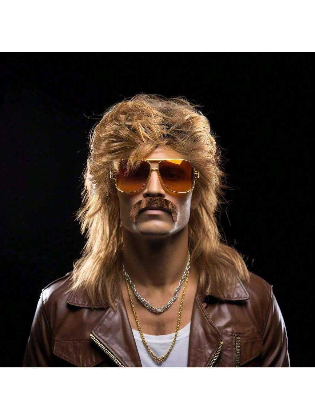 Mullet Wig 80s 90s Outfit Acce - Men'S Accessories In The 90S 评论和价格