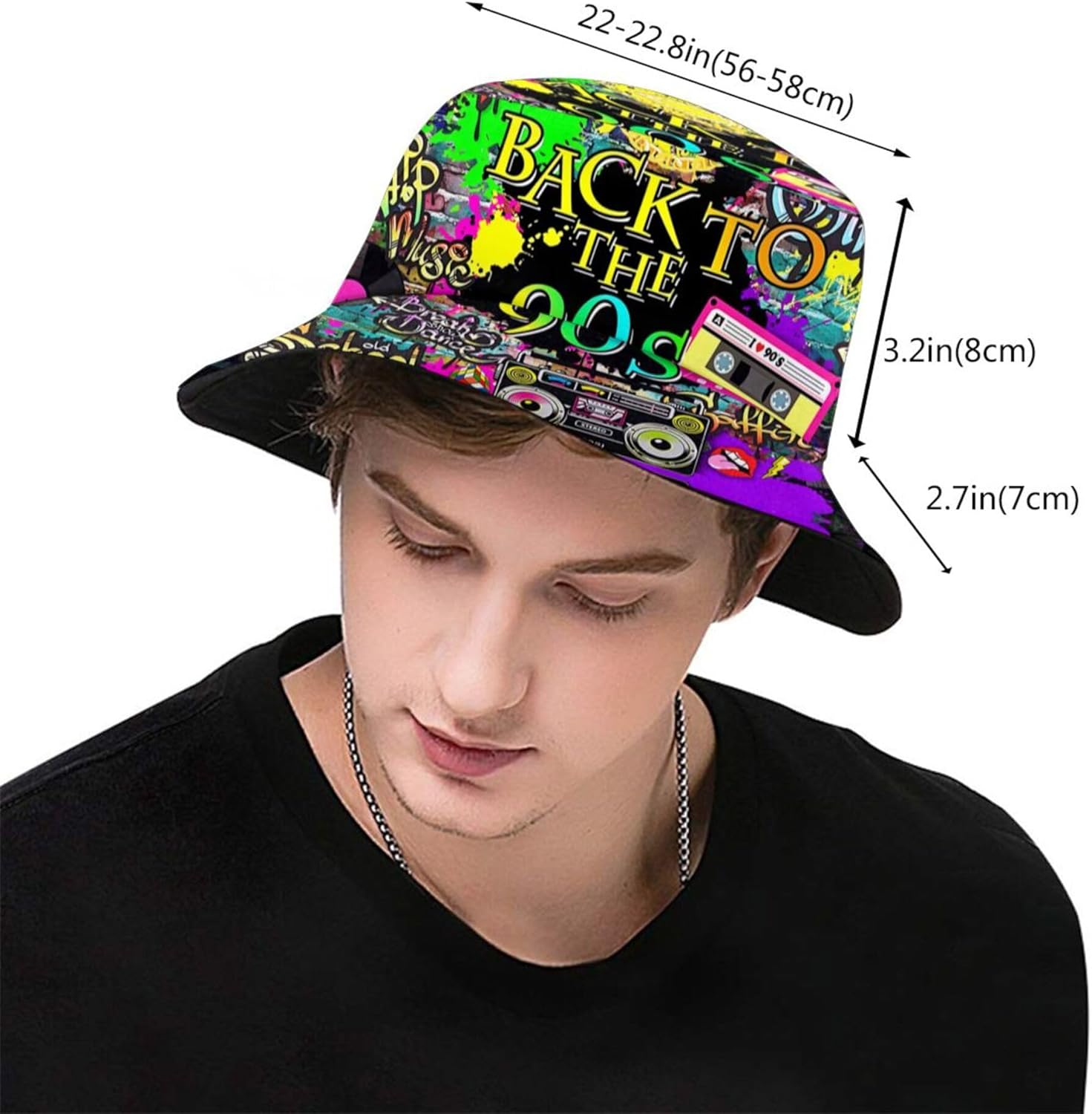 Fashion Retro 80S 90S Bucket F - Men'S Accessories In The 90S 评论和价格