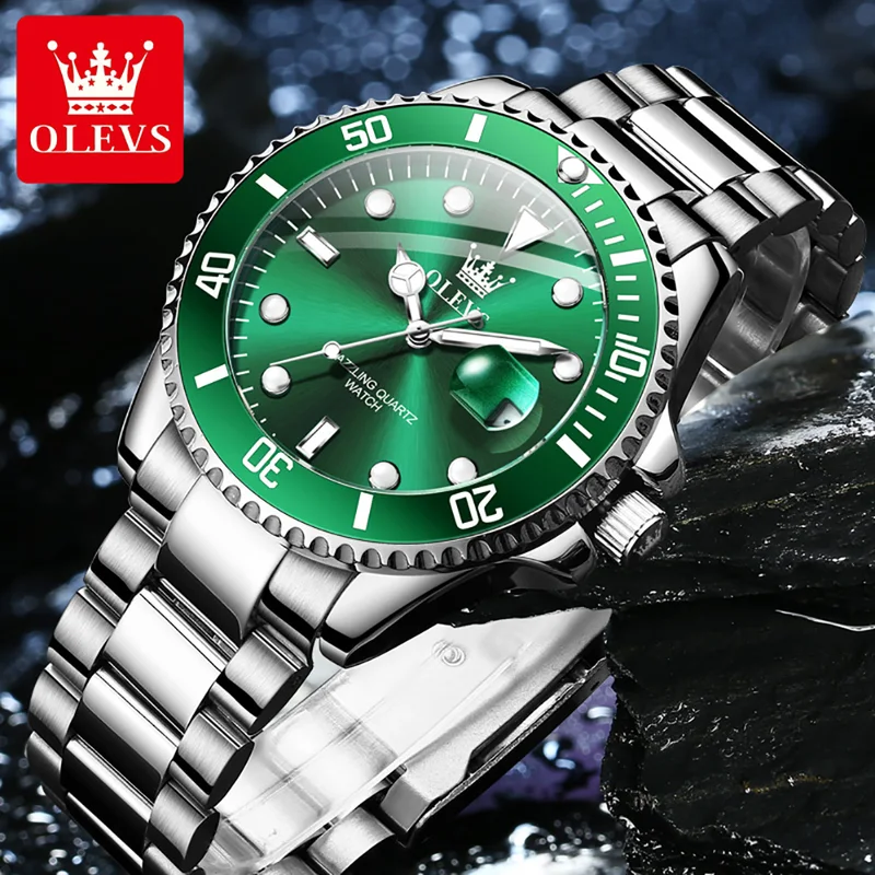 OLEVS Original Quartz Watch fo - Men'S Accessories Luxury Brands 评论和价格