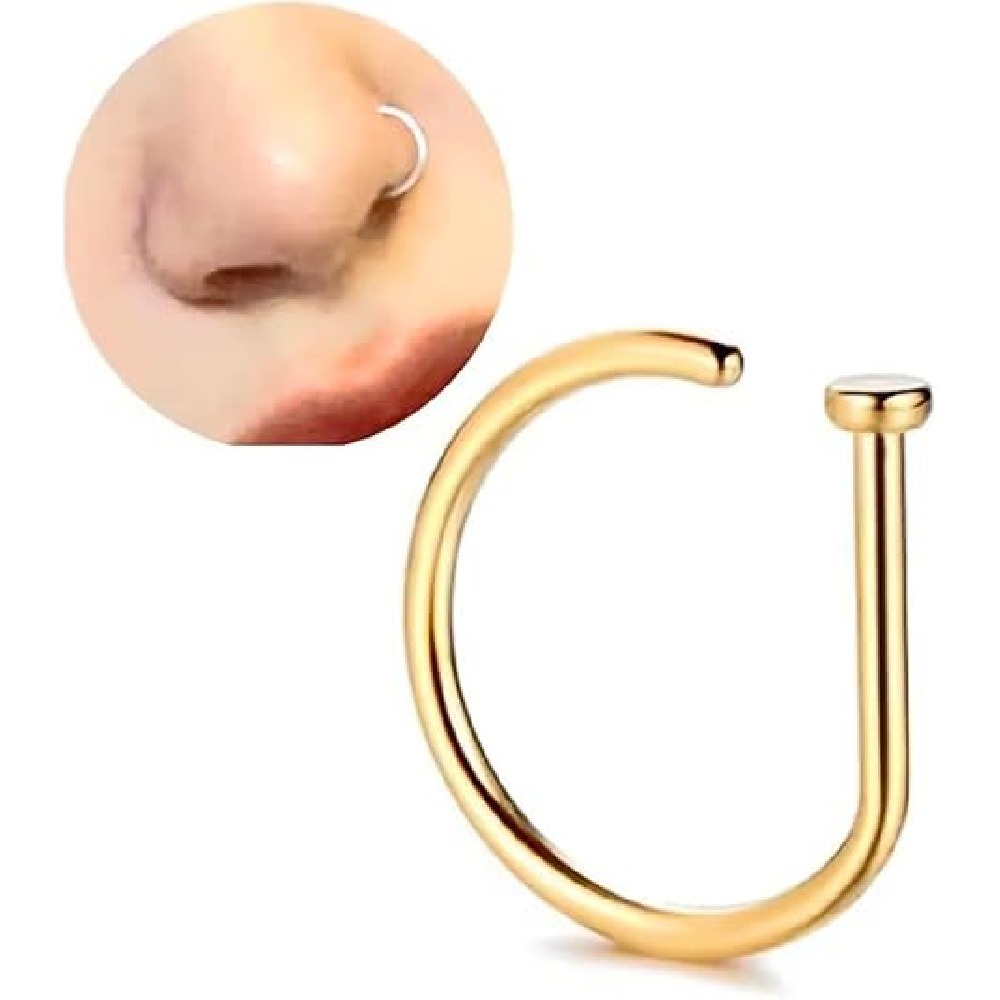 4 Pack Non Piercing D-Shaped N - Men Accessories Earrings 评论和价格