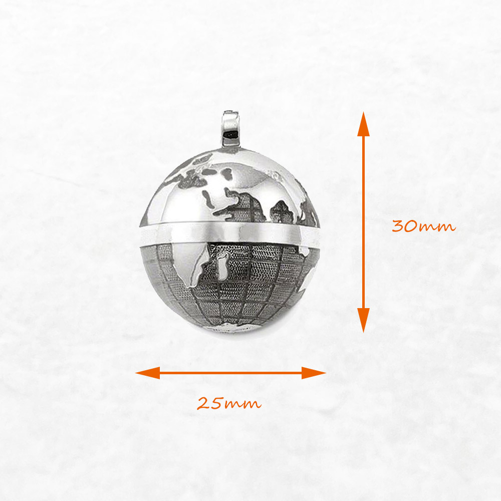 Pendant Gray Globe,Brand New F - Men'S Accessories Jewelry Brands 评论和价格
