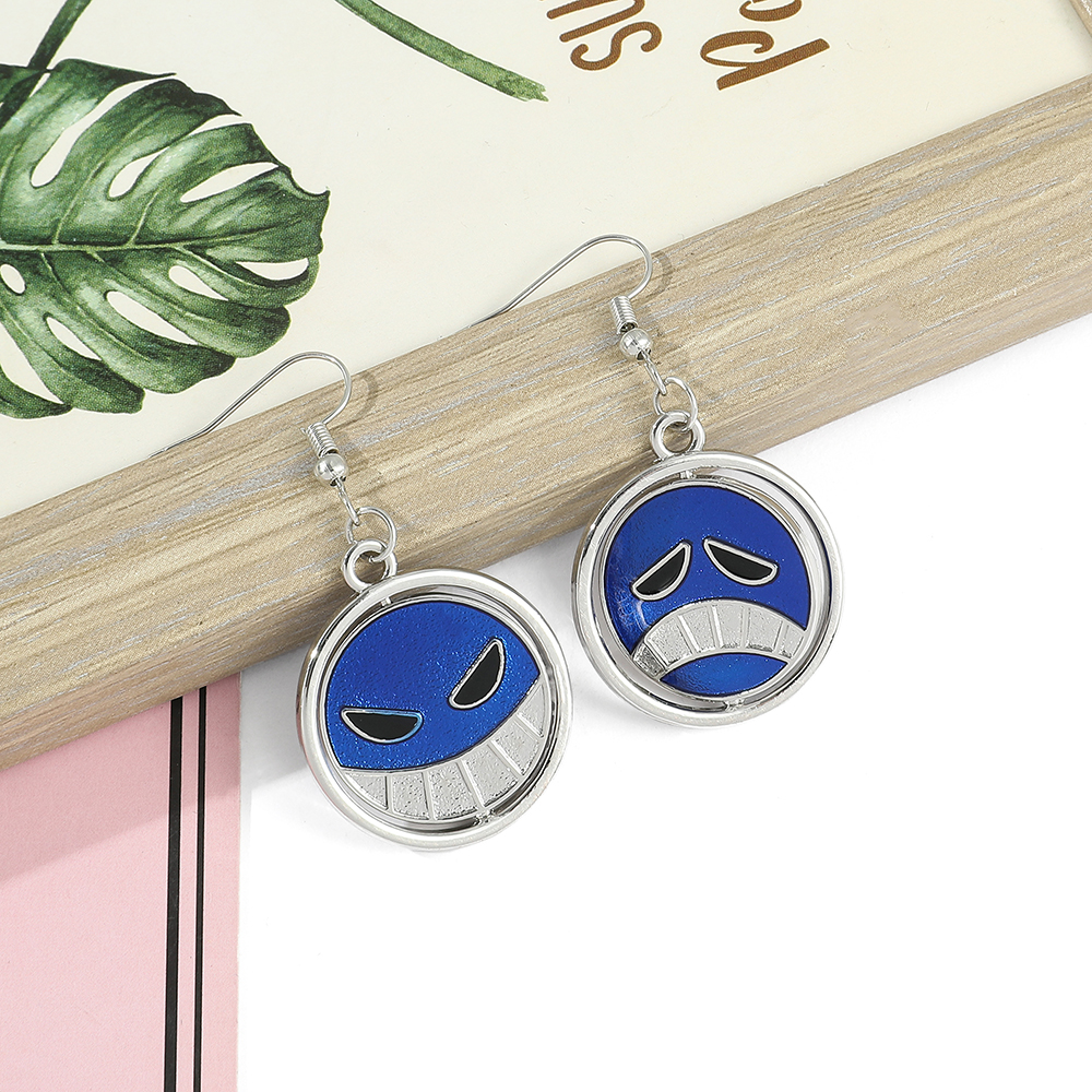 Creative Rotatable Smiling Fac - Men Accessories Earrings 评论和价格