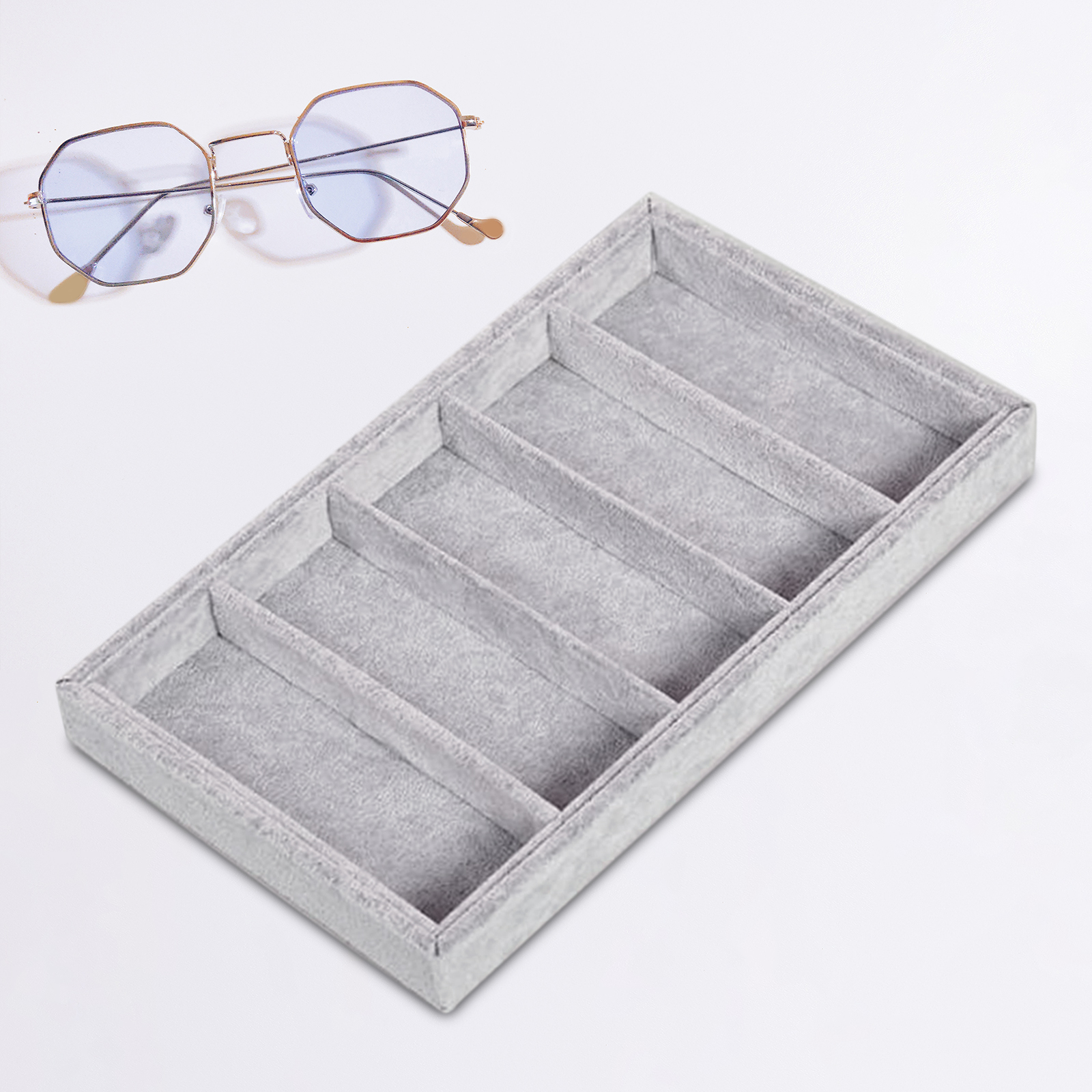 Glasses Display Tray Sunglasse - Men'S Accessories Organizer Tray 评论和价格