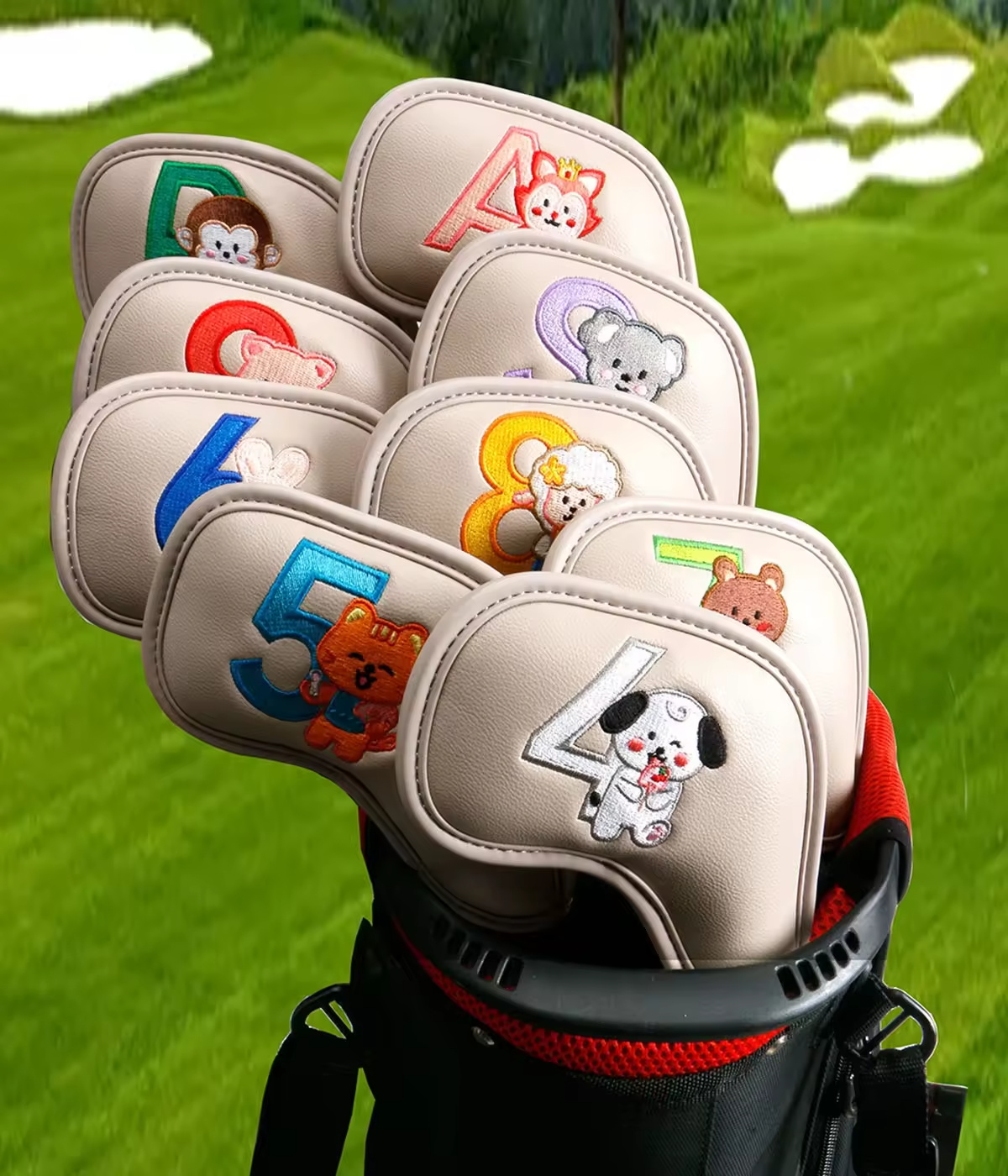 9Pcs Cute Cartoon Animal Golf  - Men'S Mens Accessories 评论和价格