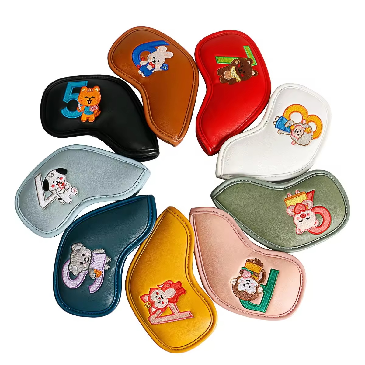 9Pcs Cute Cartoon Animal Golf  - Men'S Mens Accessories 评论和价格