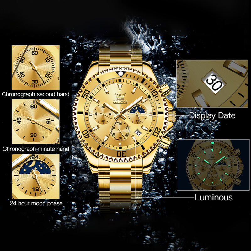 OLEVS 2870 Men's Watch Top Bra - Men'S Accessories Luxury Brands 评论和价格