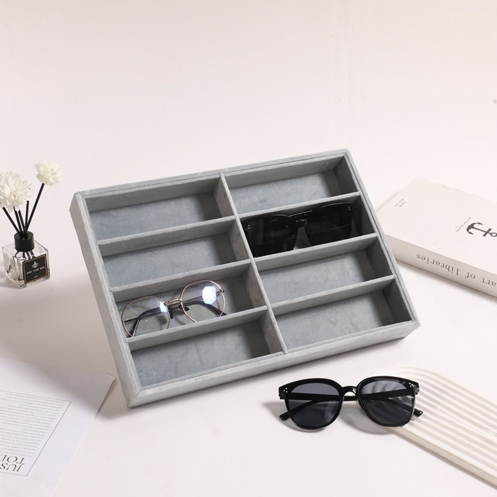 Beige Grey Sunglass Organizer  - Men'S Accessories Organizer Tray 评论和价格
