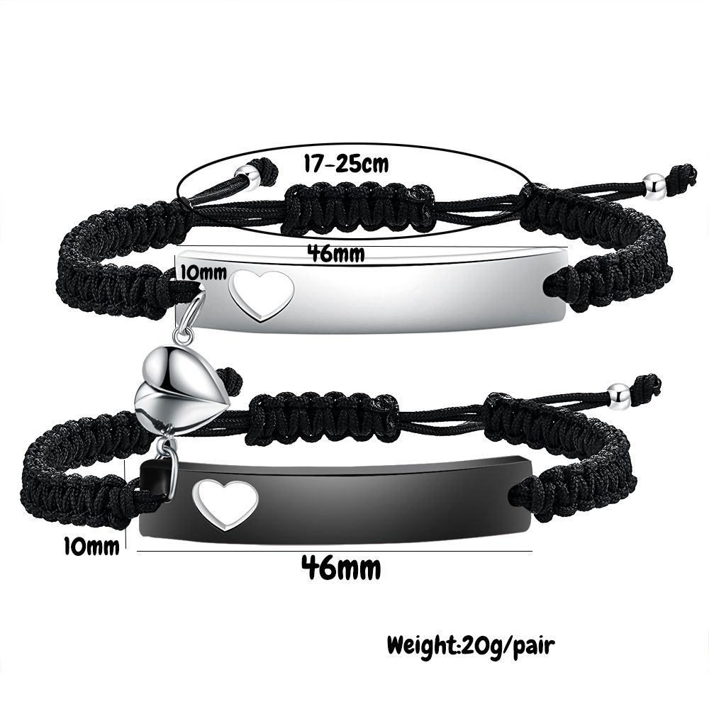 Custom Stainless Steel Couple  - Men Accessories All 评论和价格