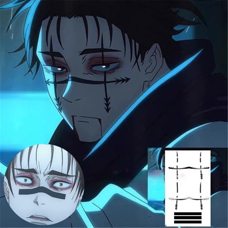 Choso Tattoo Sticker Anime Juj - Men Accessories For Party 评论和价格