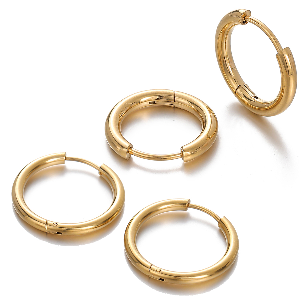 2 pcs 8/10/12/14/16/18mm Stain - Men Accessories Earrings 评论和价格