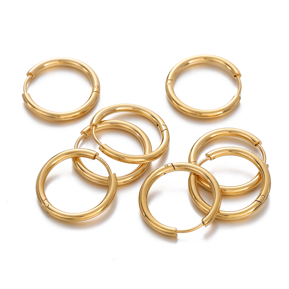 2 pcs 8/10/12/14/16/18mm Stain - Men Accessories Earrings 评论和价格