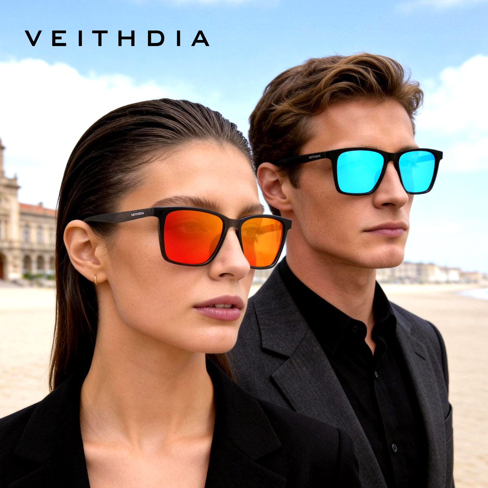 VEITHDIA Polarized Fashion Sun - Sunglasses Polarized Men 评论和价格
